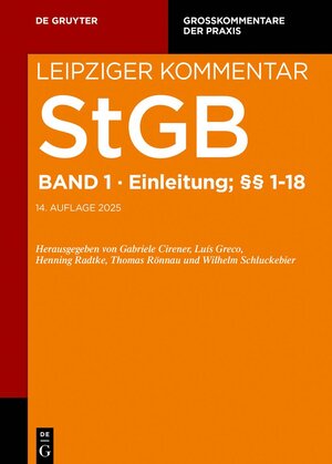 Buchcover Einleitung; §§ 1–18 | EAN 9783111114101 | ISBN 3-11-111410-4 | ISBN 978-3-11-111410-1