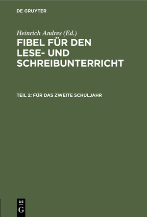Buchcover Für das zweite Schuljahr  | EAN 9783111181912 | ISBN 3-11-118191-X | ISBN 978-3-11-118191-2
