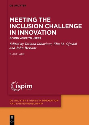 Buchcover Meeting the Inclusion Challenge in Innovation | EAN 9783111241036 | ISBN 3-11-124103-3 | ISBN 978-3-11-124103-6
