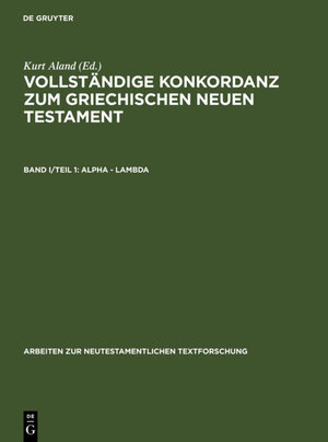 Buchcover Alpha – Lambda  | EAN 9783111322780 | ISBN 3-11-132278-5 | ISBN 978-3-11-132278-0