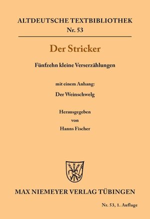 Buchcover Fünfzehn kleine Verserzählungen | Der Stricker | EAN 9783111324852 | ISBN 3-11-132485-0 | ISBN 978-3-11-132485-2
