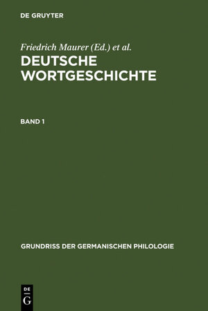 Buchcover Deutsche Wortgeschichte / Deutsche Wortgeschichte. Band 1  | EAN 9783111336145 | ISBN 3-11-133614-X | ISBN 978-3-11-133614-5