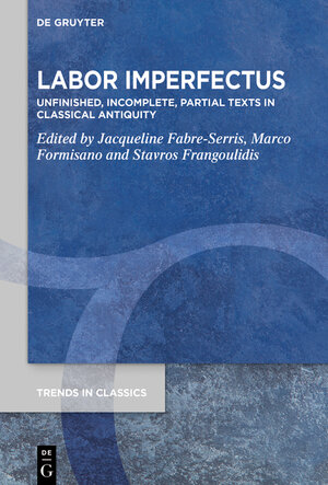 Buchcover Labor Imperfectus  | EAN 9783111340791 | ISBN 3-11-134079-1 | ISBN 978-3-11-134079-1