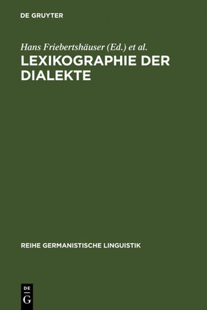 Buchcover Lexikographie der Dialekte  | EAN 9783111371184 | ISBN 3-11-137118-2 | ISBN 978-3-11-137118-4