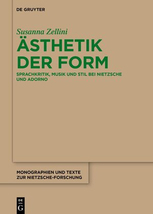 Buchcover Ästhetik der Form | Susanna Zellini | EAN 9783111433356 | ISBN 3-11-143335-8 | ISBN 978-3-11-143335-6