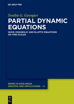 Buchcover Partial Dynamic Equations | Svetlin G. Georgiev | EAN 9783111635514 | ISBN 3-11-163551-1 | ISBN 978-3-11-163551-4