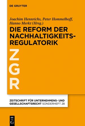 Buchcover Zur Revision der EU-Nachhaltigkeitsregulatorik | EAN 9783111636368 | ISBN 3-11-163636-4 | ISBN 978-3-11-163636-8