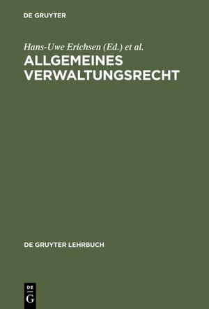 Buchcover Allgemeines Verwaltungsrecht  | EAN 9783111655307 | ISBN 3-11-165530-X | ISBN 978-3-11-165530-7