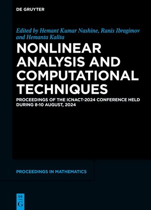 Buchcover Nonlinear Analysis and Computational Techniques | EAN 9783111725031 | ISBN 3-11-172503-0 | ISBN 978-3-11-172503-1