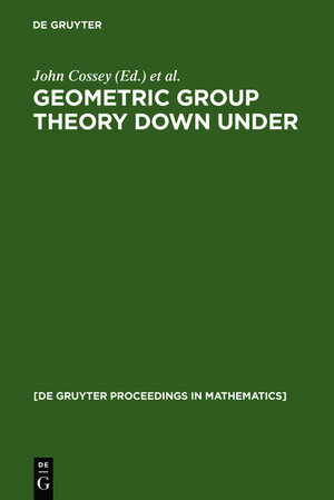 Buchcover Geometric Group Theory Down Under  | EAN 9783111754147 | ISBN 3-11-175414-6 | ISBN 978-3-11-175414-7