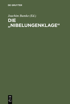 Buchcover Die „Nibelungenklage“  | EAN 9783111774305 | ISBN 3-11-177430-9 | ISBN 978-3-11-177430-5