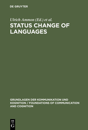 Buchcover Status Change of Languages  | EAN 9783111779683 | ISBN 3-11-177968-8 | ISBN 978-3-11-177968-3