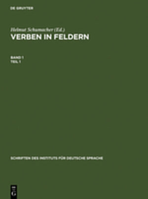 Buchcover Verben in Feldern  | EAN 9783111784595 | ISBN 3-11-178459-2 | ISBN 978-3-11-178459-5