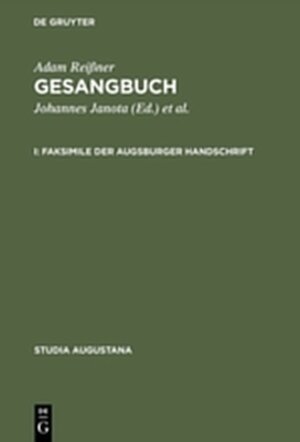 Buchcover Gesangbuch | Adam Reißner | EAN 9783111825519 | ISBN 3-11-182551-5 | ISBN 978-3-11-182551-9