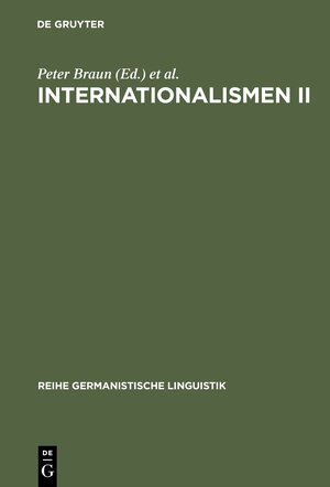 Buchcover Internationalismen II  | EAN 9783111862125 | ISBN 3-11-186212-7 | ISBN 978-3-11-186212-5