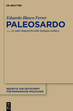 Buchcover Paleosardo | Eduardo Blasco Ferrer | EAN 9783112158869 | ISBN 3-11-215886-5 | ISBN 978-3-11-215886-9