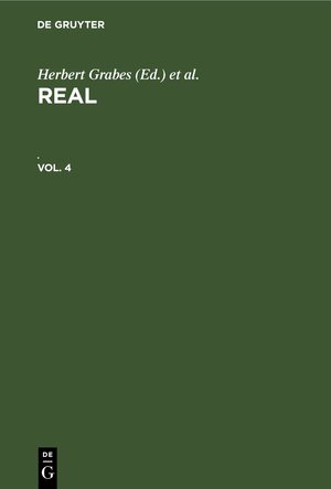 Buchcover REAL / REAL. Vol. 4  | EAN 9783112310120 | ISBN 3-11-231012-8 | ISBN 978-3-11-231012-0