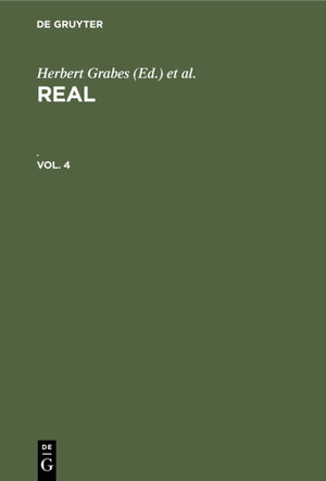 Buchcover REAL / REAL. Vol. 4  | EAN 9783112321249 | ISBN 3-11-232124-3 | ISBN 978-3-11-232124-9