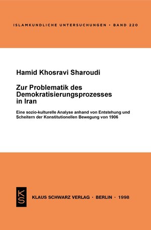 Buchcover Zur Problematik des Demokratisierungsprozesses in Iran | Hamid Khosravi Sharoudi | EAN 9783112401545 | ISBN 3-11-240154-9 | ISBN 978-3-11-240154-5