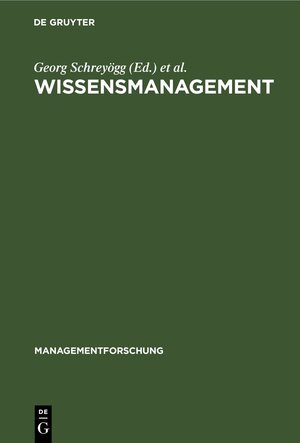 Buchcover Wissensmanagement  | EAN 9783112421840 | ISBN 3-11-242184-1 | ISBN 978-3-11-242184-0