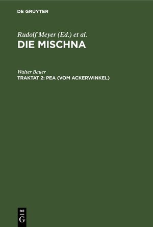 Buchcover Pea (Vom Ackerwinkel) | Walter Bauer | EAN 9783112434383 | ISBN 3-11-243438-2 | ISBN 978-3-11-243438-3