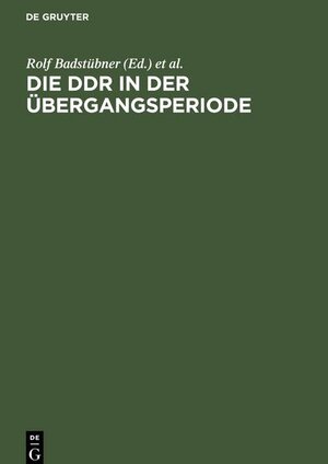 Buchcover Die DDR in der Übergangsperiode  | EAN 9783112480915 | ISBN 3-11-248091-0 | ISBN 978-3-11-248091-5