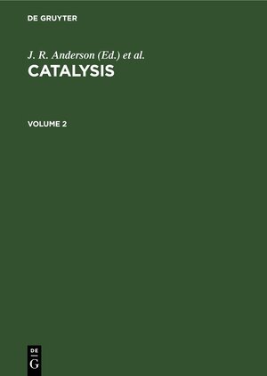 Buchcover Catalysis / Catalysis. Volume 2  | EAN 9783112531204 | ISBN 3-11-253120-5 | ISBN 978-3-11-253120-4
