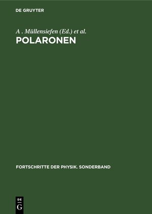 Buchcover Polaronen  | EAN 9783112533123 | ISBN 3-11-253312-7 | ISBN 978-3-11-253312-3