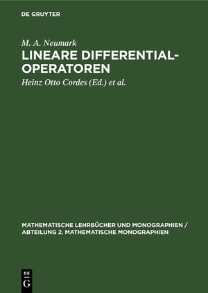 Buchcover Lineare Differentialoperatoren | M. A. Neumark | EAN 9783112651124 | ISBN 3-11-265112-X | ISBN 978-3-11-265112-4