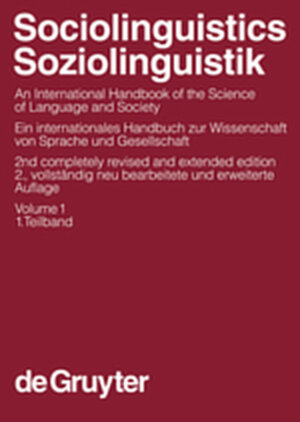 Buchcover Sociolinguistics / Soziolinguistik / Sociolinguistics / Soziolinguistik. Volume 1  | EAN 9783119160636 | ISBN 3-11-916063-6 | ISBN 978-3-11-916063-6