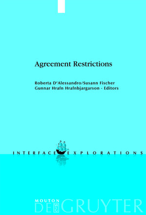 Buchcover Agreement Restrictions  | EAN 9783119166935 | ISBN 3-11-916693-6 | ISBN 978-3-11-916693-5
