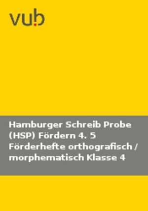 Buchcover Hamburger Schreib-Probe (HSP) Fördern 4  | EAN 9783120114635 | ISBN 3-12-011463-4 | ISBN 978-3-12-011463-5