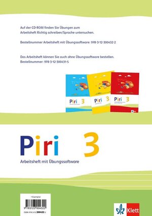 Buchcover Piri 3  | EAN 9783123004322 | ISBN 3-12-300432-5 | ISBN 978-3-12-300432-2