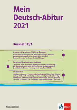 Buchcover Mein Deutsch-Abitur 2021. Ausgabe Niedersachsen  | EAN 9783123162947 | ISBN 3-12-316294-X | ISBN 978-3-12-316294-7