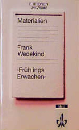 Buchcover Frühlings Erwachen | Frank Wedekind | EAN 9783123587207 | ISBN 3-12-358720-7 | ISBN 978-3-12-358720-7