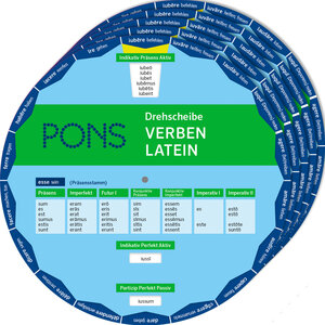 Buchcover PONS Drehscheibe Verben Latein | EAN 9783125163812 | ISBN 3-12-516381-1 | ISBN 978-3-12-516381-2
