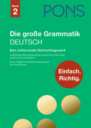 Buchcover PONS Die große Grammatik Deutsch  | EAN 9783125615618 | ISBN 3-12-561561-5 | ISBN 978-3-12-561561-8