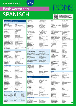 Buchcover PONS Basiswortschatz auf einen Blick Spanisch  | EAN 9783125626911 | ISBN 3-12-562691-9 | ISBN 978-3-12-562691-1