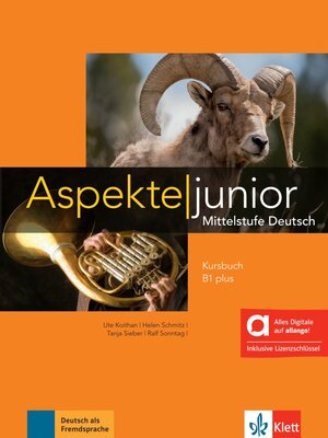 Buchcover Aspekte junior B1 plus - Hybride Ausgabe allango  | EAN 9783126052658 | ISBN 3-12-605265-7 | ISBN 978-3-12-605265-8