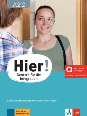 Buchcover Hier! A2.2 - Hybride Ausgabe allango  | EAN 9783126730037 | ISBN 3-12-673003-5 | ISBN 978-3-12-673003-7