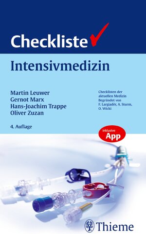Buchcover Checkliste Intensivmedizin  | EAN 9783131169143 | ISBN 3-13-116914-1 | ISBN 978-3-13-116914-3