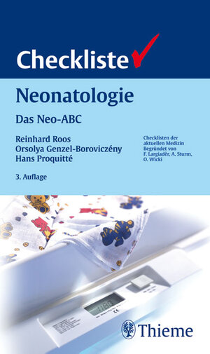 Buchcover Checkliste Neonatologie  | EAN 9783131250537 | ISBN 3-13-125053-4 | ISBN 978-3-13-125053-7
