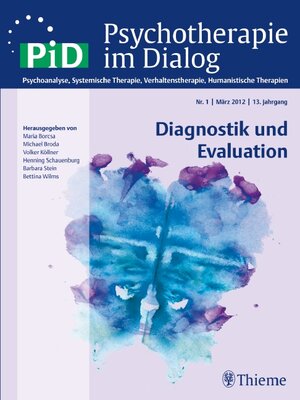 Buchcover Diagnostik und Evaluation | Volker Köllner | EAN 9783131700315 | ISBN 3-13-170031-9 | ISBN 978-3-13-170031-5