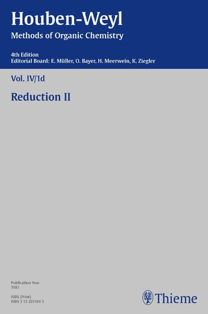 Buchcover Houben-Weyl Methods of Organic Chemistry Vol. IV/1d, 4th Edition  | EAN 9783131797148 | ISBN 3-13-179714-2 | ISBN 978-3-13-179714-8