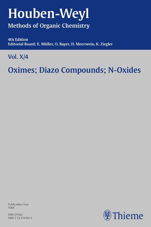 Buchcover Houben-Weyl Methods of Organic Chemistry Vol. X/4, 4th Edition  | EAN 9783131805843 | ISBN 3-13-180584-6 | ISBN 978-3-13-180584-3