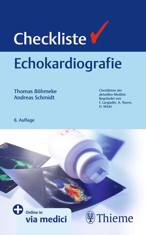 Buchcover Checkliste Echokardiografie | Andreas Schmidt | EAN 9783132401068 | ISBN 3-13-240106-4 | ISBN 978-3-13-240106-8