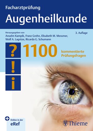 Buchcover Facharztprüfung Augenheilkunde | EAN 9783132438026 | ISBN 3-13-243802-2 | ISBN 978-3-13-243802-6