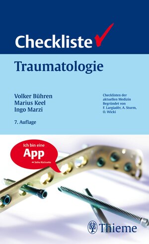 Buchcover Checkliste Traumatologie  | EAN 9783135981079 | ISBN 3-13-598107-X | ISBN 978-3-13-598107-9
