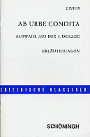 Buchcover Ab urbe condita | Livius | EAN 9783140108317 | ISBN 3-14-010831-1 | ISBN 978-3-14-010831-7