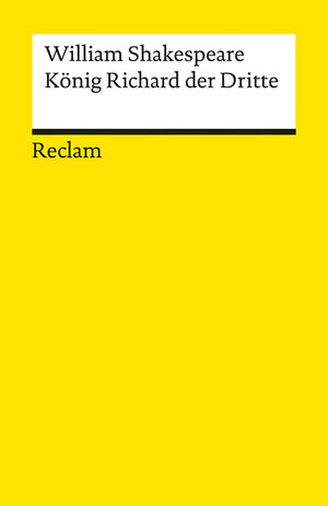 Buchcover König Richard der Dritte | William Shakespeare | EAN 9783150000625 | ISBN 3-15-000062-9 | ISBN 978-3-15-000062-5